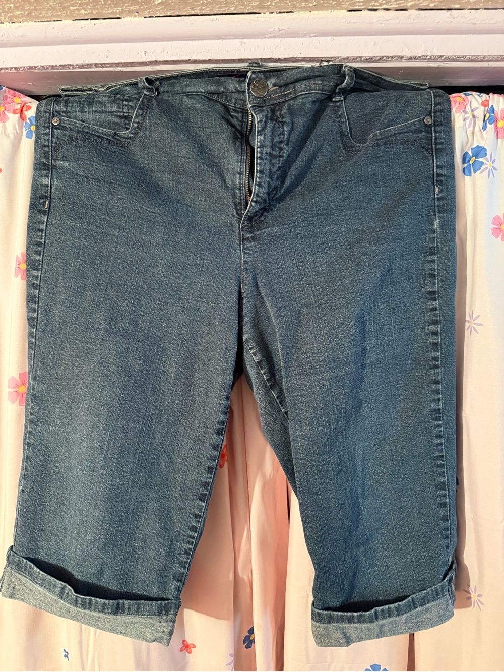 Gloria Vanderbilt Dark Blue Denim Bermuda Shorts